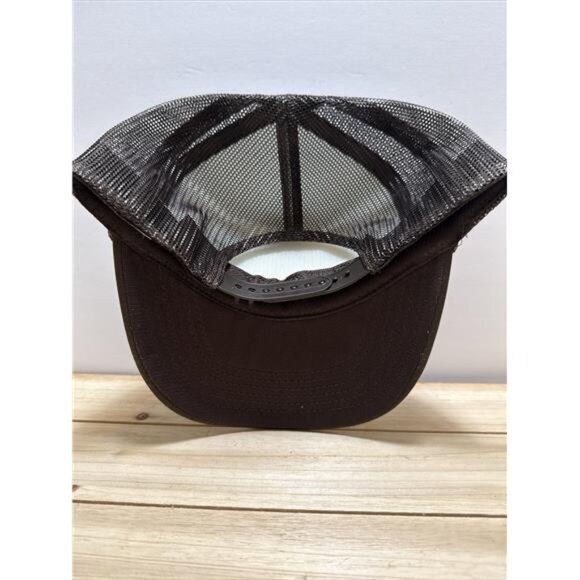 Cale Yarborough's (#28) Hardee's Ford Thunderbird NASCAR Racing Retro Brown Hat - Picture 3 of 3